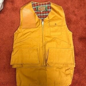 World famous rubberized outdoor rainwear vest  size small